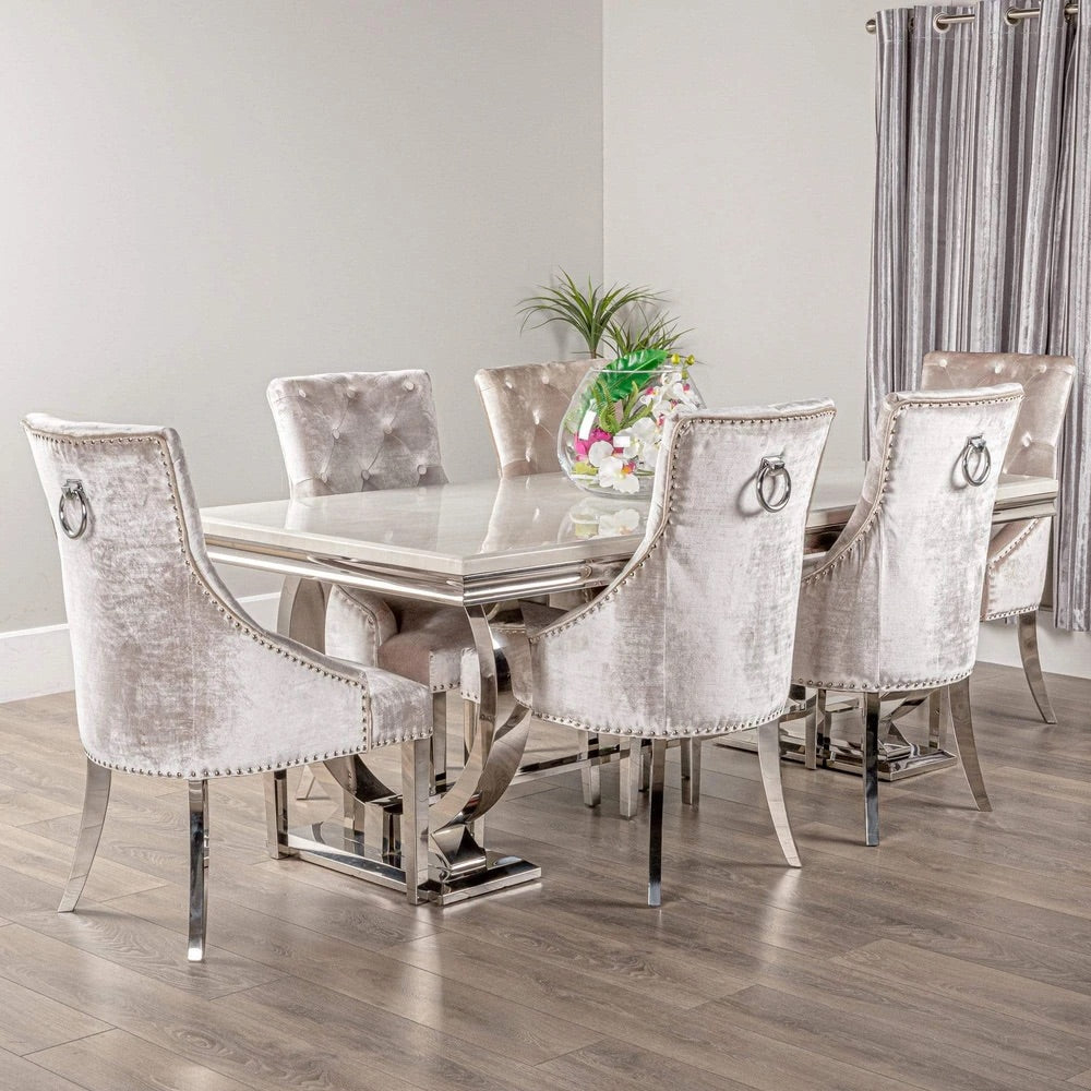 Foshan hotel furniture luxury kitchen furniture legs dinning table set 8 chairs dining room furniture